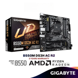 GIGABYTE B550M DS3H AC R2 Wi-Fi Micro ATX (mATX) AMD Motherboard | AMD AM4 Socket