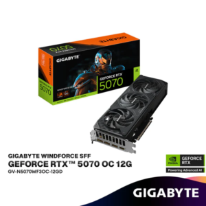 GIGABYTE GeForce RTX 5070 WINDFORCE OC SFF 12GB GDDR7 Graphics Card | GV-N5070WF3OC-12GD